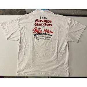 VTG Savage Garden Band Concert T Shirt Mix 100fm August 25 2000 Adult XL